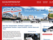 Tablet Screenshot of bluestarbus.com